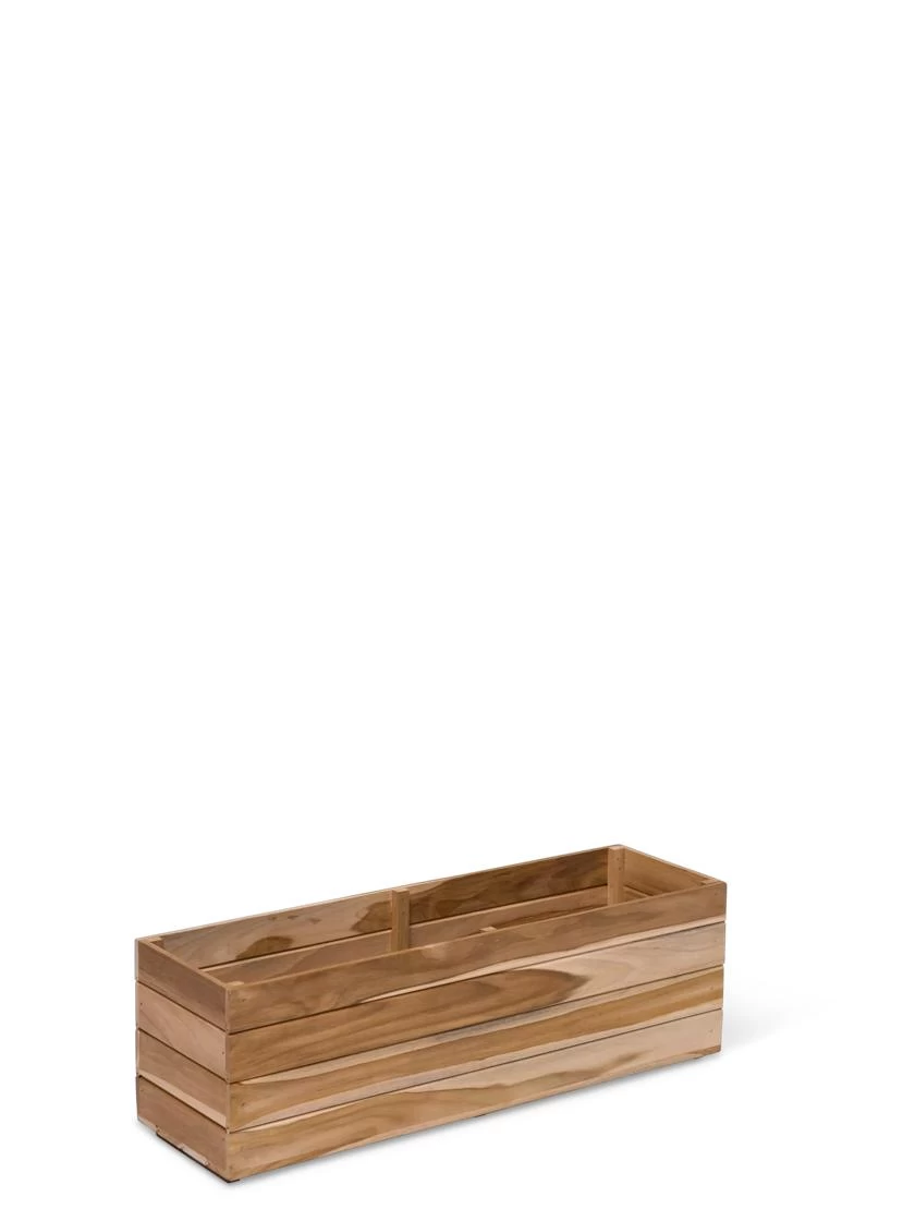 Teak Window Boxes, 8" 4 Teak Window Boxes, 8" - Image 2