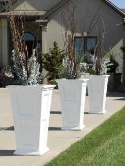 Fairfield Self-Watering Tall Patio Planters, 28” -Pots - Planters Store 39 342 106V tif