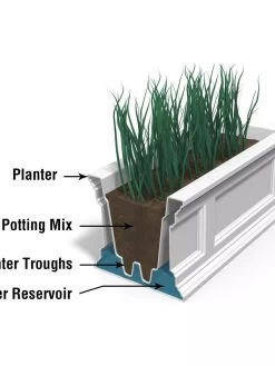 Fairfield Self-Watering Window Box, 3’ -Pots - Planters Store 39344 106V tif