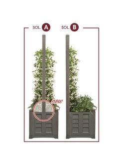 Separate Flower Box With Trellis -Pots - Planters Store 3 4 crop 8613626 08V