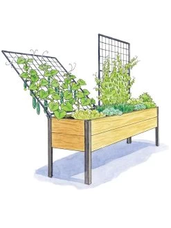 Space-Maker Pivoting Trellis, 8' -Pots - Planters Store 8590367 SMTrellis 8ft tif