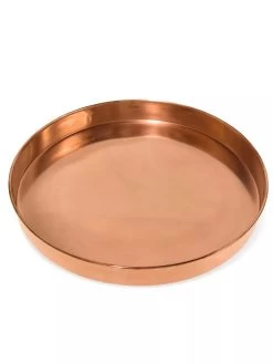Large Round Copper Plant Tray, 14" -Pots - Planters Store 8593531 1173 tif