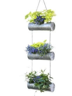 Galvanized Hanging Triple Planter -Pots - Planters Store 8595213 6967 tif