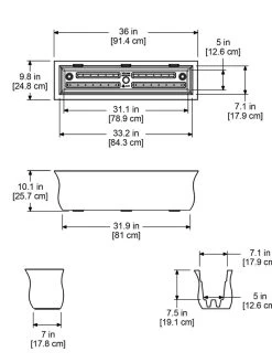 Valencia Window Box, 3' 11 Valencia Window Box, 3' -Pots - Planters Store 8596436 18V tif