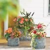 Galvanized Ribbed Planters -Pots - Planters Store 8597436 1680 tif
