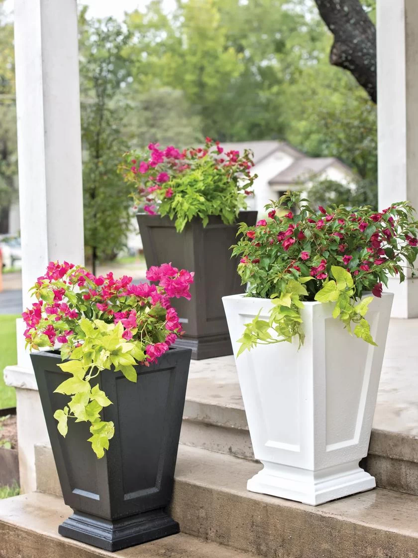 Kensington Self-Watering Tall Patio Planter, 25" 3 Kensington Self-Watering Tall Patio Planter, 25"