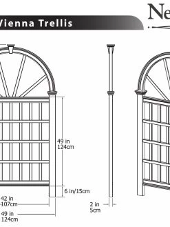 Vienna Vinyl Trellis -Pots - Planters Store 8599767 03V tif