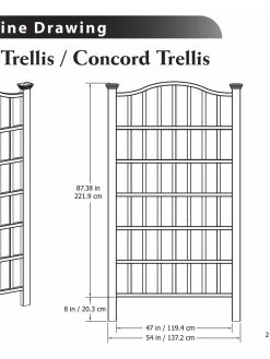 Concord Composite Vinyl Trellis -Pots - Planters Store 8599770 03V tif