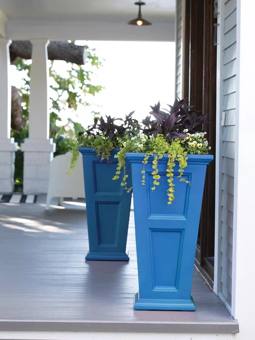 Fairfield Self-Watering Tall Patio Planters, 34” 3 Fairfield Self-Watering Tall Patio Planters, 34”