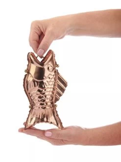 Fish Pure Copper Rain Chain, 8.5' 11 Fish Pure Copper Rain Chain, 8.5' -Pots - Planters Store 8600209 02V tif