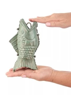 Fish Pure Copper Rain Chain, 8.5' 13 Fish Pure Copper Rain Chain, 8.5' -Pots - Planters Store 8600209 06V tif