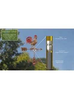 Bantam Rooster Copper Weathervane 10 Bantam Rooster Copper Weathervane -Pots - Planters Store 8600280 07v