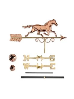 Galloping Horse Copper Weathervane -Pots - Planters Store 8600346 04v