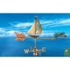 Sailboat Cottage Copper Weathervane With Roof Mount -Pots - Planters Store 8600347 03v sailboat cottage copper weathervane roof mount