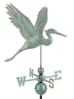 Graceful Blue Heron Copper Weathervane -Pots - Planters Store 8600374 05v graceful blue heron weathervane blue verde