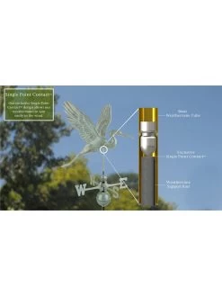 Graceful Blue Heron Copper Weathervane -Pots - Planters Store 8600374 06v