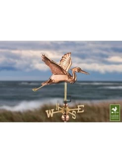 Blue Heron Cottage Copper Weathervane -Pots - Planters Store 8600375 04v