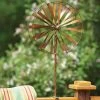 Wagon Wheel Clamp Wind Spinner, 14" -Pots - Planters Store 8600492 01V tif
