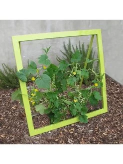 Mira Modern Garden Trellis Jr. 8 Mira Modern Garden Trellis Jr. -Pots - Planters Store 8600514 02v mira modern garden trellis jr leaf green