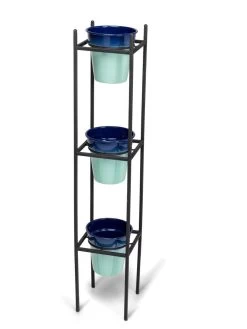 Steel Vertical Plant Stand With Metal Pots 7 Steel Vertical Plant Stand With Metal Pots -Pots - Planters Store 8609183 4965 tif