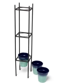 Steel Vertical Plant Stand With Metal Pots 8 Steel Vertical Plant Stand With Metal Pots -Pots - Planters Store 8609183 4967 tif