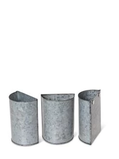 Mini Magnetic Galvanized Planter Pockets, Set Of 3 -Pots - Planters Store 8609216 8714 tif