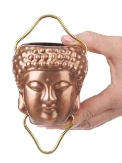 Buddha Copper Rain Chains, 8.5' 7 Buddha Copper Rain Chains, 8.5' -Pots - Planters Store 8610105 02v