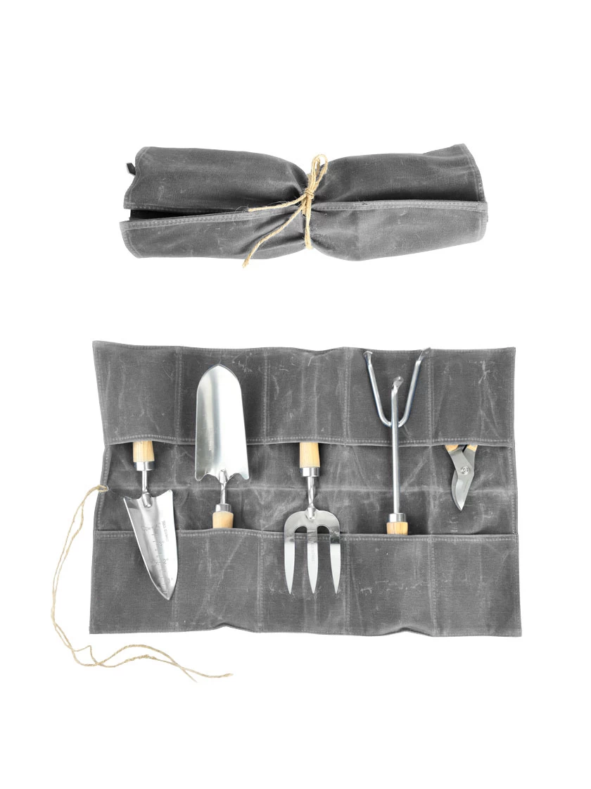 Esschert Waxed Canvas Roll Up Pouch 3 Esschert Waxed Canvas Roll Up Pouch