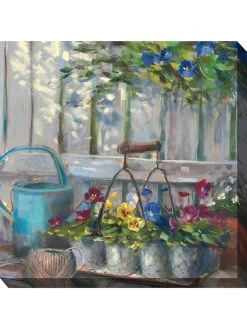 Pansy Basket Outdoor Wall Art -Pots - Planters Store 8610734 01v