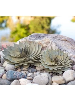Desert Steel Spiral Aloe Sculpture -Pots - Planters Store 8610749 04v