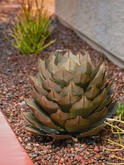 Desert Steel Artichoke Agave Sculpture -Pots - Planters Store 8610761 042v