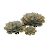 Desert Steel Blue Rose Succulent Sculpture -Pots - Planters Store 8610763 03v desert steel blue rose succulent
