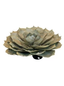 Desert Steel Blue Rose Succulent Sculpture -Pots - Planters Store 8610765 01v desert steel blue rose succulent medium