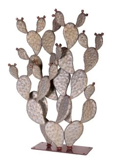 Desert Steel Prickly Pear Cactus Sculpture, Grande 7 Desert Steel Prickly Pear Cactus Sculpture, Grande -Pots - Planters Store 8610769 03v