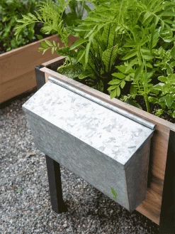 Galvanized Garden Tool Storage Box -Pots - Planters Store 8610811 GalvanizedToolStorageBox gif