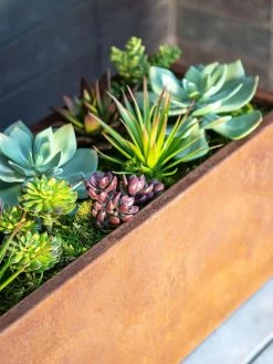 Veradek Metallic Series Corten Steel Window Box Planter, 36" -Pots - Planters Store 8611609 01V tif