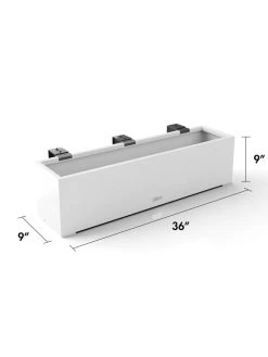 Veradek Metallic Series Railing Planters -Pots - Planters Store 8611610 28v