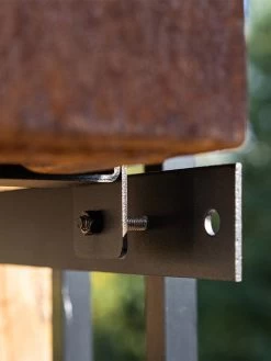 Veradek Metallic Series Corten Steel Railing Planters -Pots - Planters Store 8611611 02v