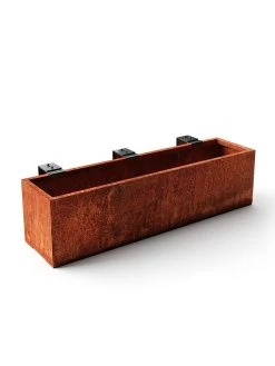 Veradek Metallic Series Corten Steel Railing Planters -Pots - Planters Store 8611611 05v