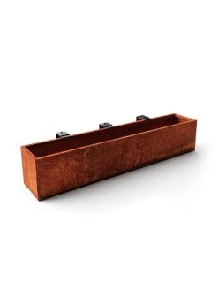 Veradek Metallic Series Corten Steel Railing Planters -Pots - Planters Store 8611614 04v