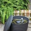 Matte Black Ribbed Hose Pot With Lid -Pots - Planters Store 8611991 061 tif