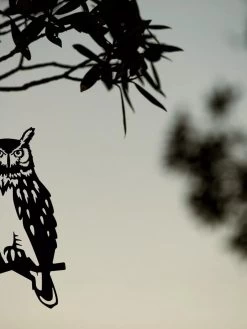 Metalbird Great Horned Owl -Pots - Planters Store 8612018 02V tif