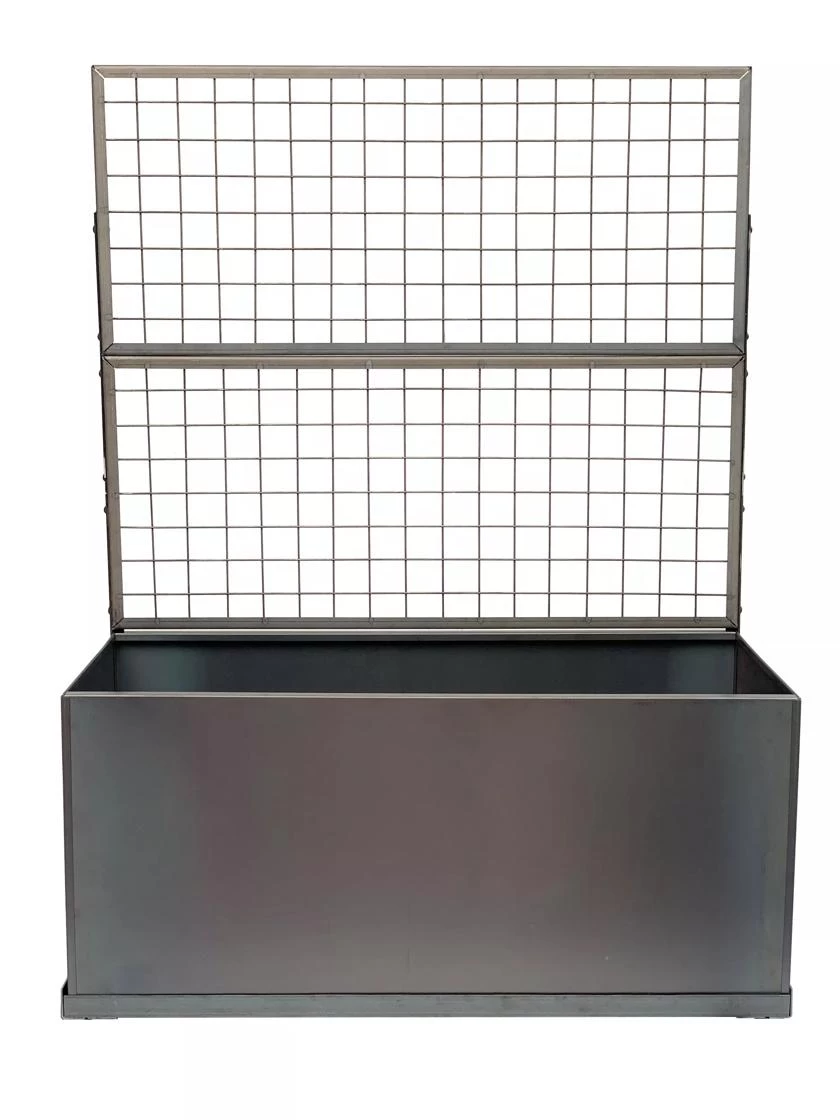 Nice Corten Trough Planters With Trellis 4 Nice Corten Trough Planters With Trellis - Image 2