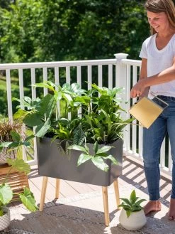 Ava Self-Watering Rectangular Planter -Pots - Planters Store 8612691 0011