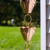 Tulip Pure Copper Rain Chain, 8.5' -Pots - Planters Store 8612740 01v tulip pure copper rain chain 8 ft 6 in
