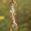 Single Link Pure Copper Rain Chain, 8.5'