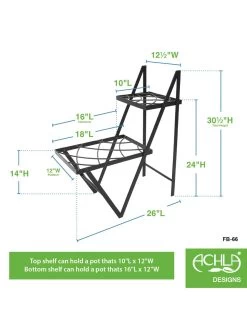 Achla Designs Duet Plant Stand -Pots - Planters Store 8612905 02v