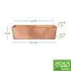 Achla Designs Solid Copper Flower Box, Large -Pots - Planters Store 8612919 01v achla designs solid copper flower box large