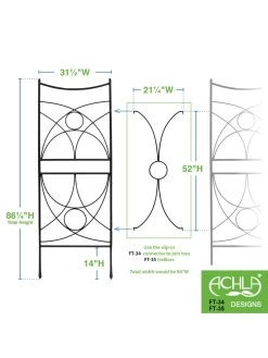 Achla Aurora Trellis Center Link -Pots - Planters Store 8612993 02v