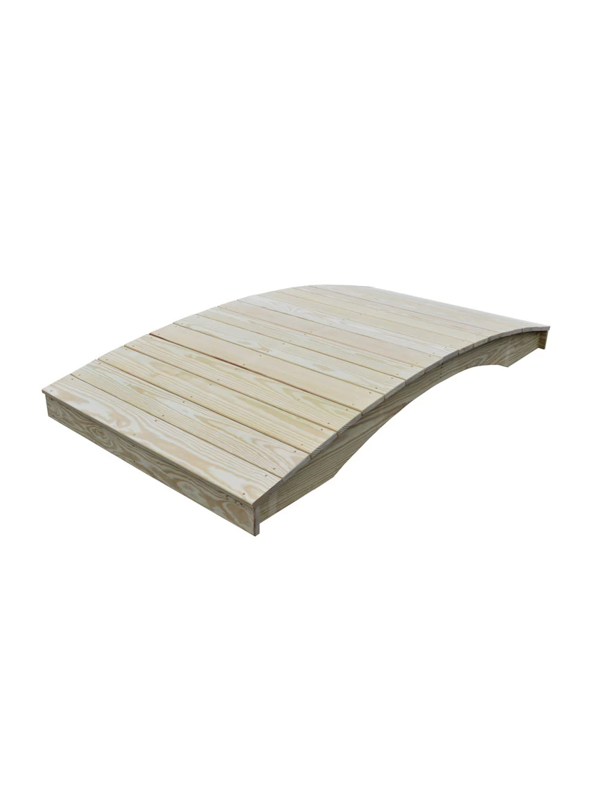 Plank Garden Bridge Unfinished 4' X 12' 3 Plank Garden Bridge Unfinished 4' X 12'